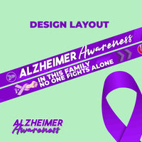 Alzheimer Awareness Lanyard