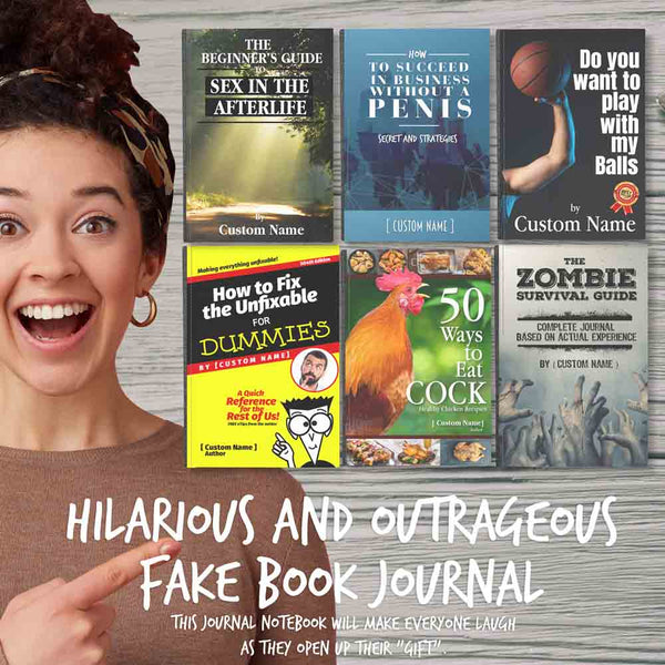 Fake Book Journal | Blank Lined Journal Notebook |  Funny Gag Gift For Men & Women (Prank Present)
